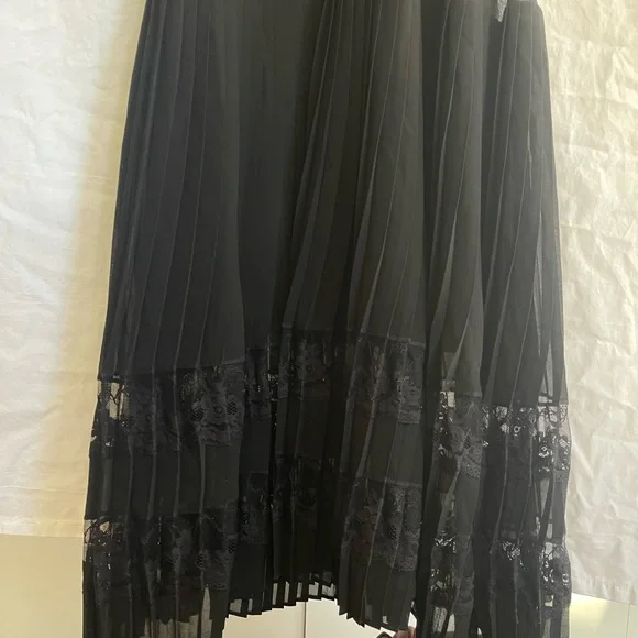 Zimmermann Black Ruffle Maxi Dress Quiet Luxury Pleated Gown Size 0 NEW - Picture 6 of 16